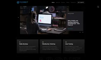 Our website UI/UX design
