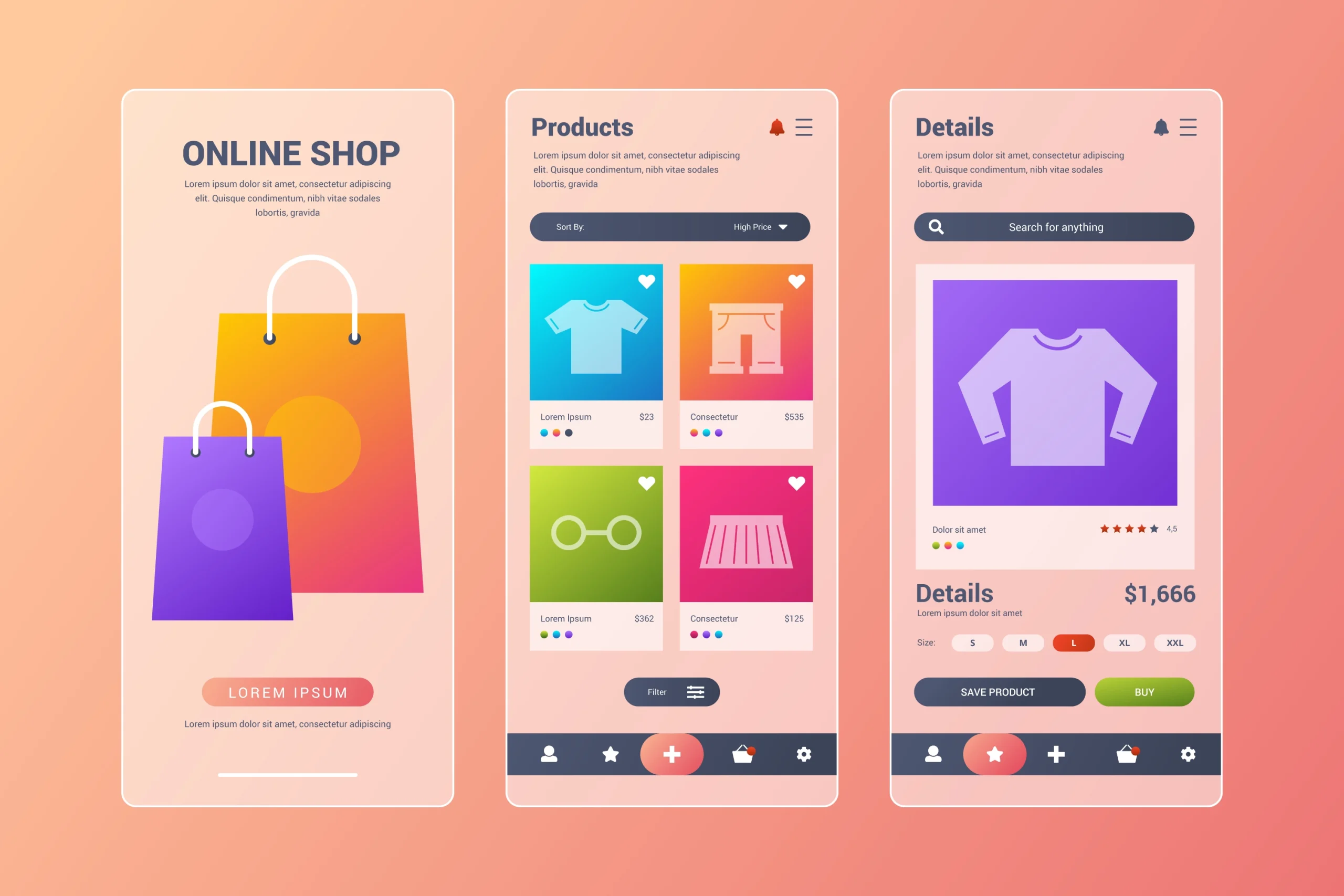 Mobile App: Demo E-commerce App using FlutterFlow